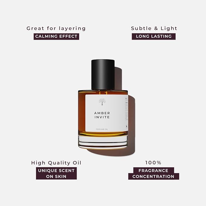 Amber Invite inspired by TF Amber Intrigue | Long Lasting Perfume Oil for Women – 50ml with Bonus 30ml (Pack of 2)