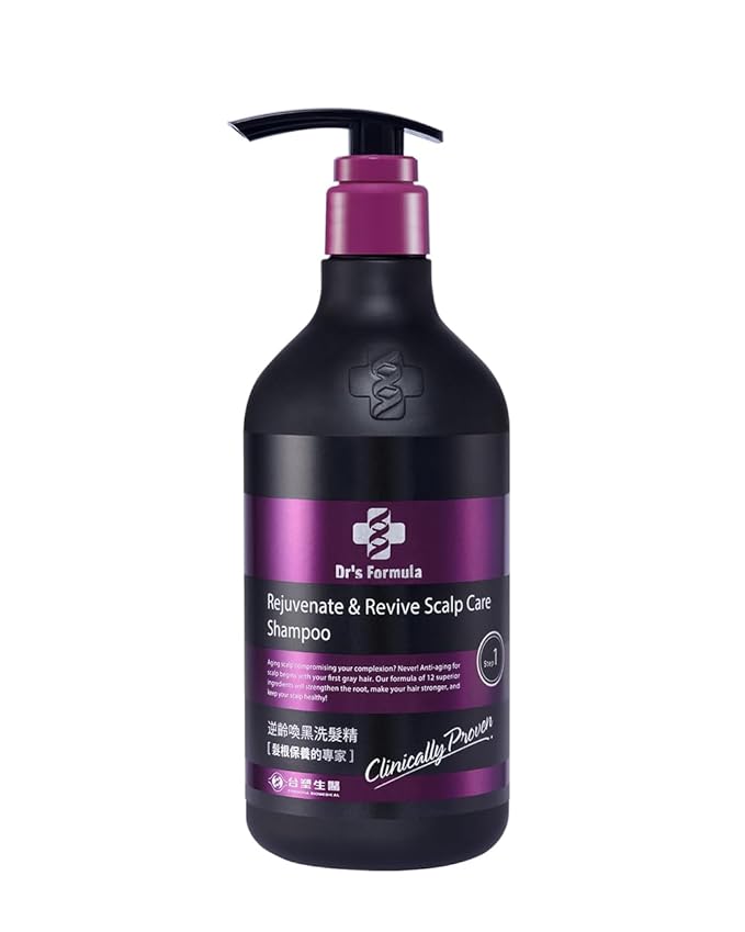 Dr's Formula Age-Defying Shampoo, Delay & Reduce Signs of Aging Gray Hair, Volumizing & Root Strengthening, Revitalizes Dry & Sensitive Scalp, 20.46 Fl Oz.