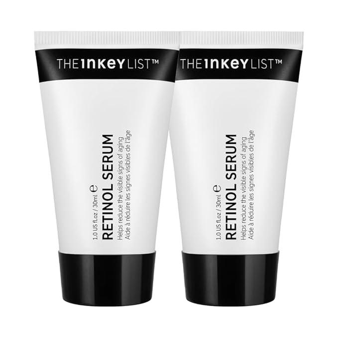 The INKEY List 1% Slow Release Retinol Serum Duo, Targets Signs of Aging, Helps Reduce Appearance of Fine Lines and Wrinkles, For All Skin Types, 30ml, 1 fl oz (2 Pack)