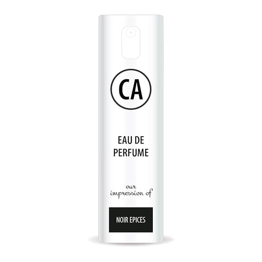 CA Perfume Impression of Noir Epices Unisex Eau De Parfum Amber Spicy Scent Long Lasting Unisex Fragrance Travel Size TSA Ready for Day and Night Wear 0.33 Fl Oz 10ml