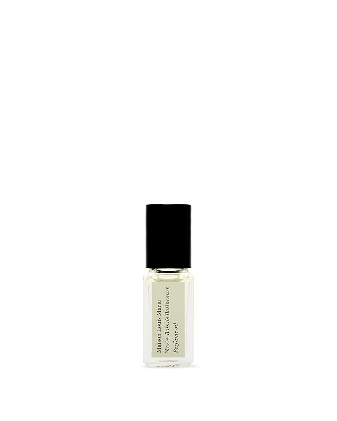 Maison Louis Marie - No.04 Bois de Balincourt Natural Roll-On Perfume Oil Sample | Luxury Clean Beauty + Non-Toxic Fragrance (0.1 fl oz | 3 ml)
