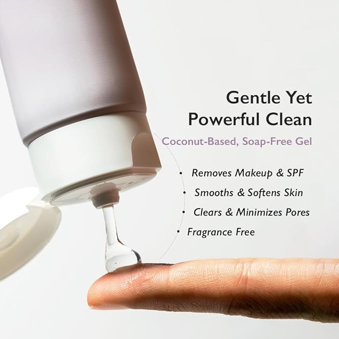 HARUHARU wonder Black Rice Moisture 5.5 Soft Cleansing Gel, Gentle Daily Cleanser, Low 5.5pH, Moisture Balance, Soap Free, For Sensitive Skin, Holiday Stocking Stuffer, Vegan, Cruelty-Free, 3.4 fl.oz