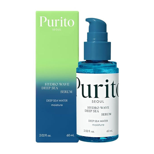 PURITO Deep Sea Serum | Deep Sea Water 66% + Marine Complex + Snow Mushirooms | Facial Serum | for Hydration, Skin Plumping | Lightweight & Non-Greasy Texture | Korean skincare, 60mL 2.02 fl.oz