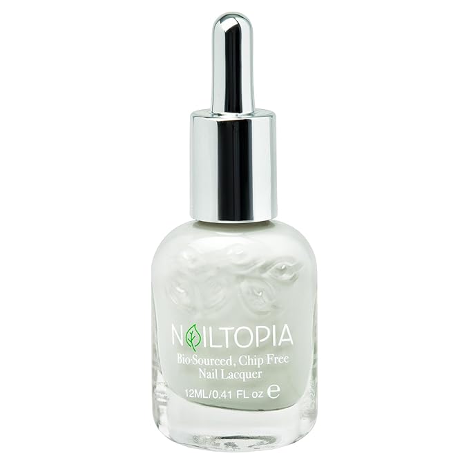 Nailtopia Bio-Sourced, Chip Free Nail Lacquer - All Natural, Strengthening Biotin and Superfood-Infused Polish - Chip Resistant Formula - Quick-Dry, Long Lasting Wear - Namastaybeautiful - 0.41 oz