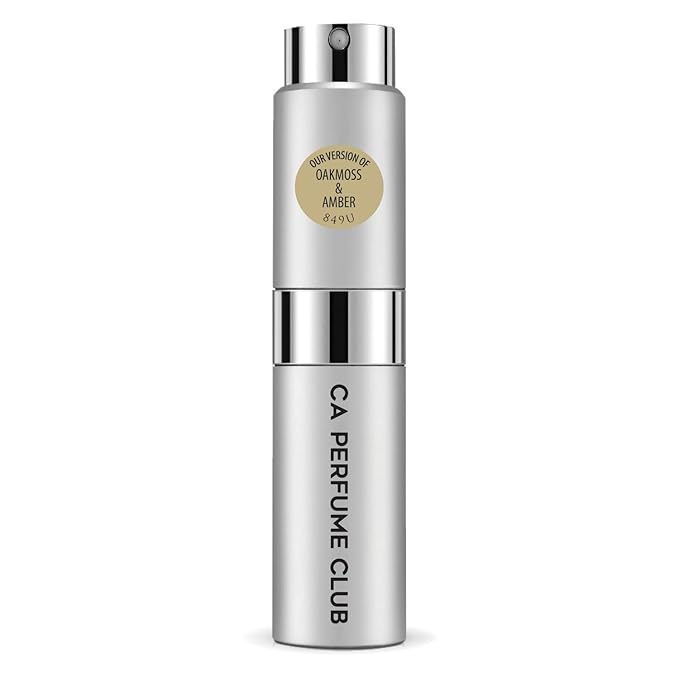 CA Perfume Impression of Oakmoss & Amber for Women and Men Chypre Scent Long Lasting Unisex Fragrance Eau De Parfum Travel Size Refillable Atomizer Spray 0.27 Fl Oz 8ml