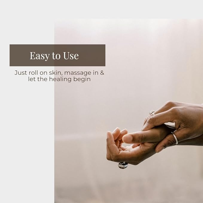 Silk Road Organic Frankincense Oil & Myrrh Essential Oil Roll On, USDA Certified, Body Aches, Stiffness & Tingling - 10 ml Aromatherapy Roller