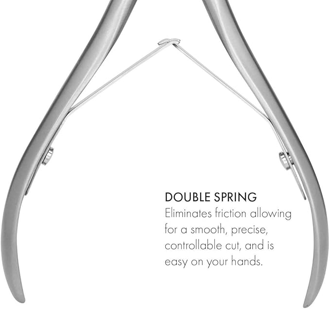 GERMANIKURE Standard Professional Cuticle Trimmer - 1/4 Quarter Jaw Nipper - Ethically Made in Germany - FINOX Stainless Steel Sharp Cuticle Remover in Leather Case – Manicure Tool, r173, 3mm