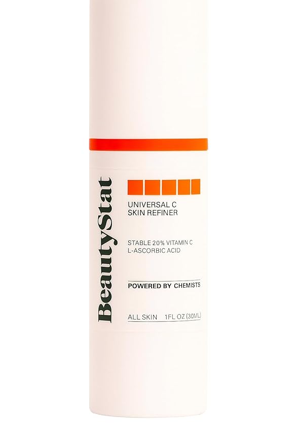 BeautyStat Universal C Skin Refiner - Vitamin C Serum for Face, 20% Pure L-Ascorbic Acid - Created by a 20+ Year Skincare Veteran Cosmetic Chemist (30ml / 1.0 oz)