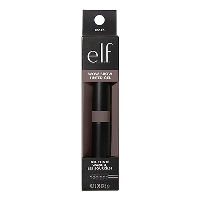 e.l.f. Wow Brow Gel, Volumizing, Buildable, Wax-Gel Hybrid, Creates Full, Voluminous-Looking Brows, Locks Brow Hairs In Place, Neutral Brown