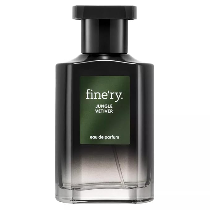 Finery JUNGLE VETIVER Men's Eau De Parfum | Men's Eau De Cologne, 2 fl oz | With Makeup Remover Pads Gift