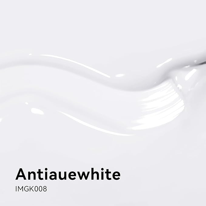 MAYCHAO 15ML Antiquewhite Gel Nail Polish 1Pc Antiquewhite White Green Gel Polish Soak Off UV LED Nail Polish Nail Art Starter Manicure Salon DIY at Home, 0.5 OZ