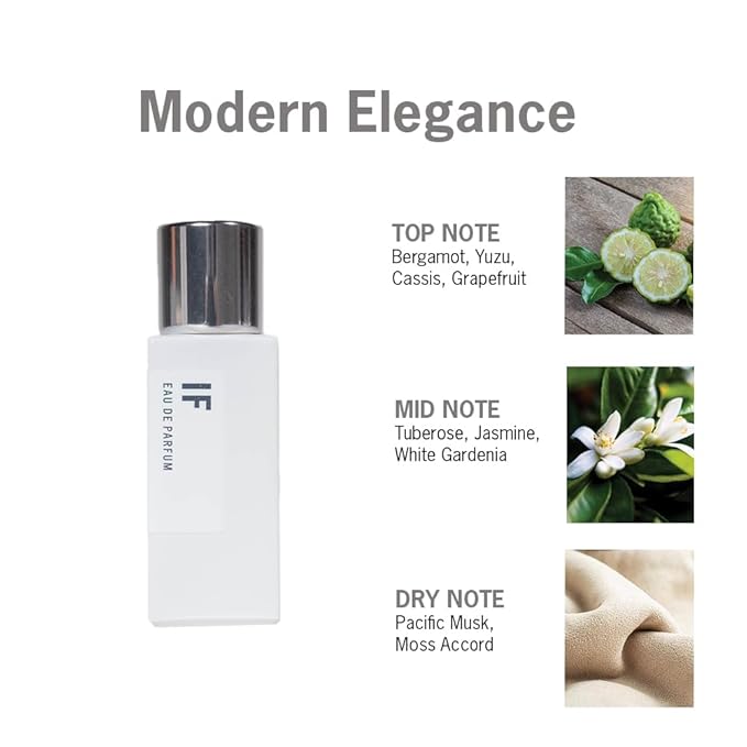 APOTHIA - IF Travel Eau de Parfum | IF Perfume Modern White Floral & Citrus | Award Winning Fragrance | Premium Ingredients | Long Lasting Scent | 0.4 oz | 15 ml | Convenient Travel Size Glass Bottle