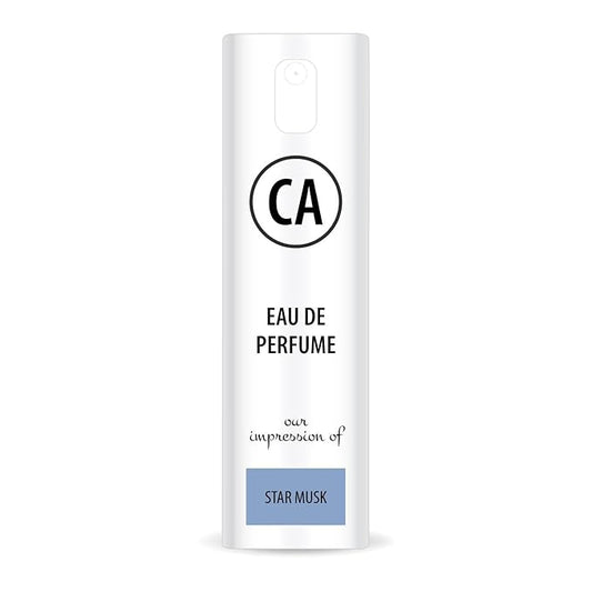 CA Perfume Impression of Star Musk Unisex Eau De Parfum Floral Woody Musk Scent Long Lasting Unisex Fragrance Travel Size TSA Ready for Day and Night Wear 0.33 Fl Oz 10ml