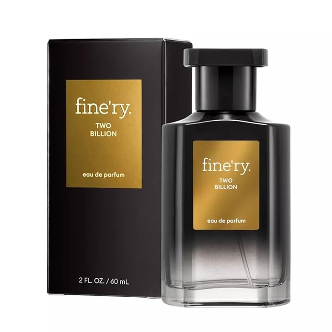 Finery TWO BILLION Men's Eau De Parfum | Men's Eau De Cologne, 2 fl oz | With Makeup Remover Pads Gift