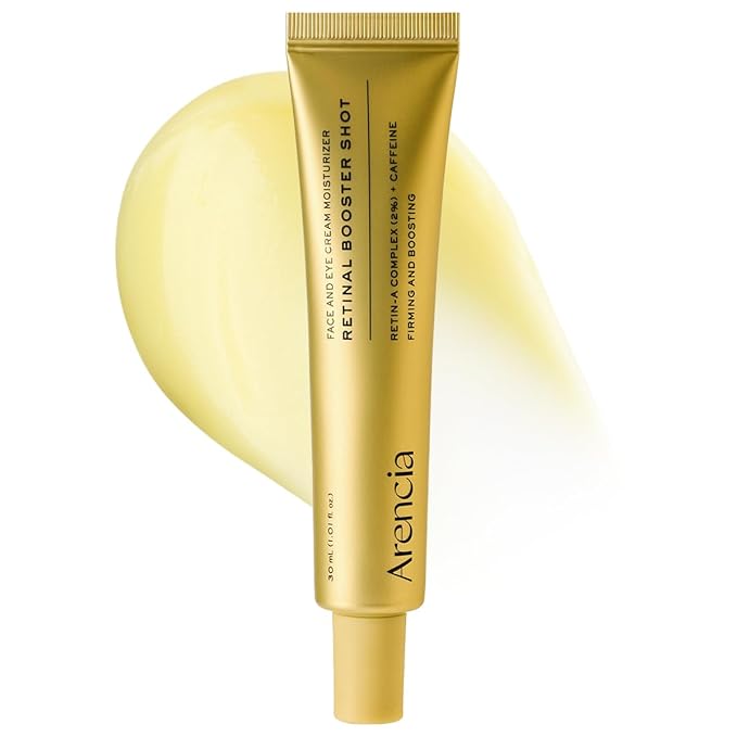 Arencia Retinal Serum, Advanced Night Serum with Retinal, Caffeine and Ectoin, Pore Refining and Firming Formula, 1.01 fl oz