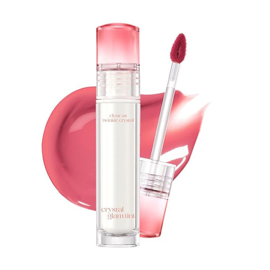 CLIO Crystal Glam Tint |Glossy Finish, Lightweight, Weightless, Buildable, Glass-Like, Smoothing, Long-Lasting, Vivid, Transparent, Shiny, Moisturizing, Hydrating (06 Daily Mauve)