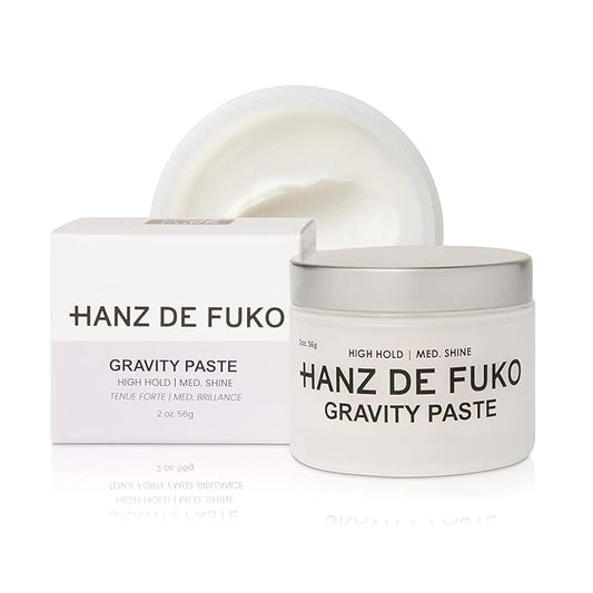 Hanz de Fuko Gravity Paste – Premium Men’s Hair Styling Paste for a High Hold, Medium Shine Finish – Super-Grip Technology for Any Hairstyle Imaginable, Works for All Hair Types – 2 oz, Travel Size