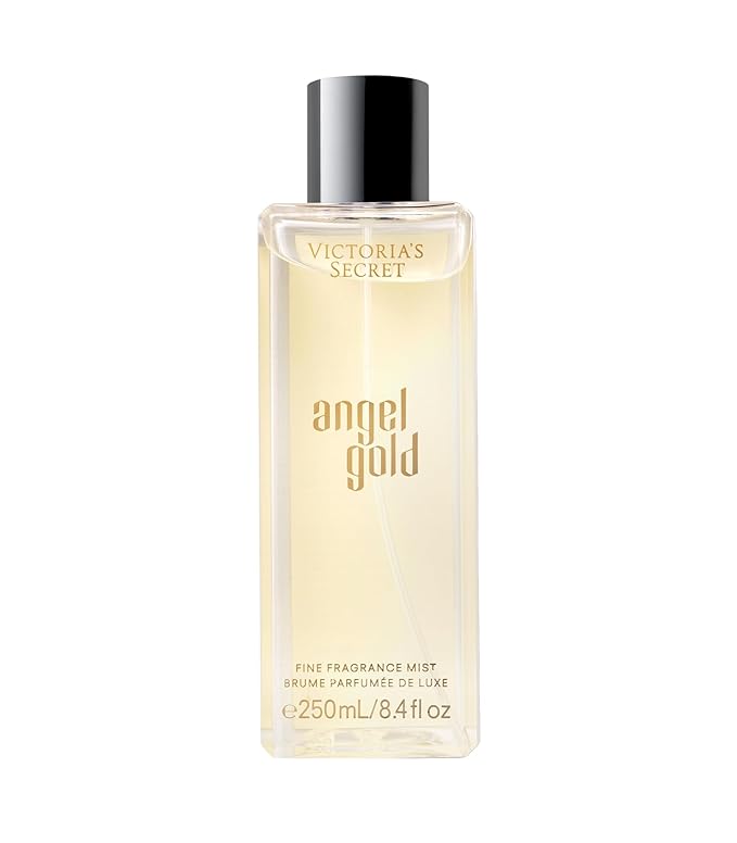 Victoria's Secret Angel Gold Fragrance Mist, Notes of Sparkling Bergamot, Gardenia & Musk, Body Spray for Women (8.4 oz)