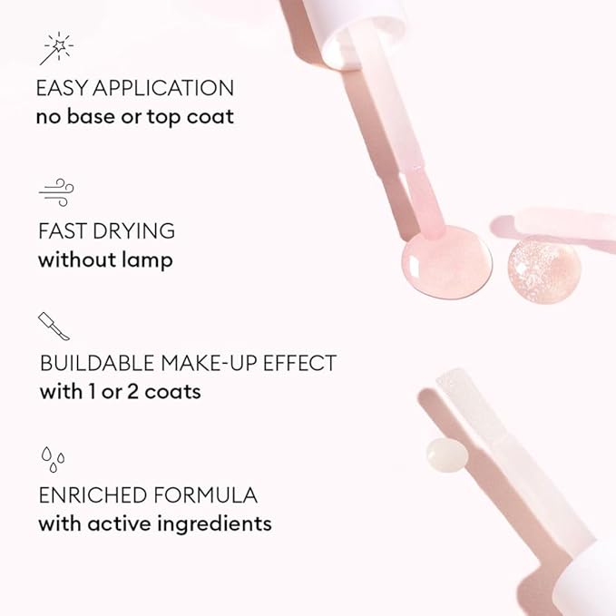 Manucurist Active Bright All in One Nail Perfector: Brightening Treatment Polish & Care - No Lamp - Vegan & Made in France - White Nail Polish - Nail Whitener & Brightener - Nail Strengthener