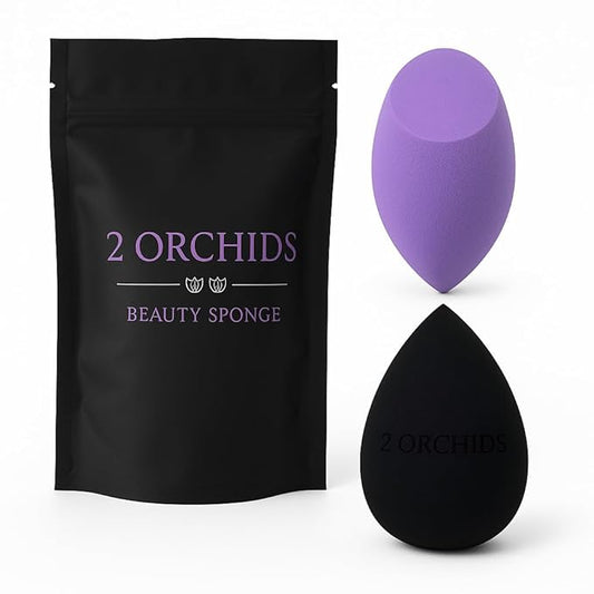 Super Soft Beauty Blender Sponge Set of 2, Makeup Sponges for Foundation, Liquid, Cream and Powder, Beauty Blender pack for Blending, makeup sponges for foundation