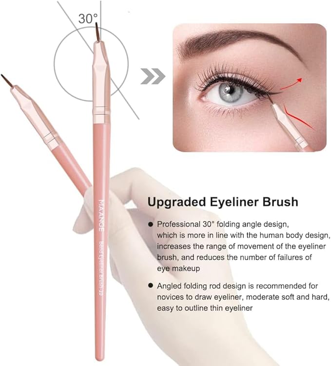 Makeup Brushes, MAANGE 20Pcs Makeup Brush Set Premium Synthetic Foundation Face Powder Blush Concealers Make Up Brushes Sets with Gift Box（Pink)