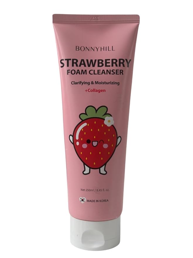BONNY HILL Strawberry Foam Cleanser with Collagen – 250ml (8.45 fl. oz