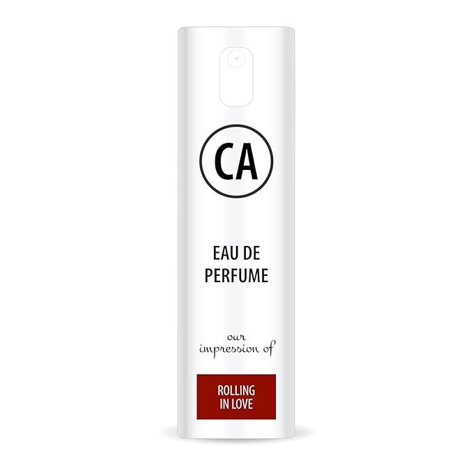 CA Perfume Impression of Rolling In Love Unisex Eau De Parfum Amber Floral Scent Long Lasting Unisex Fragrance Travel Size TSA Ready for Day and Night Wear 0.33 Fl Oz 10ml