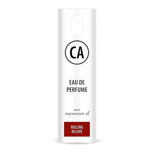 CA Perfume Impression of Rolling In Love Unisex Eau De Parfum Amber Floral Scent Long Lasting Unisex Fragrance Travel Size TSA Ready for Day and Night Wear 0.33 Fl Oz 10ml