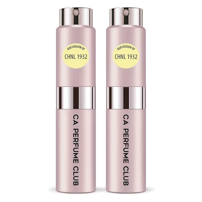 CA Perfume Impression of Chill 1932 for Women Floral Woody Musk Scent Long Lasting Perfumes for Women Eau De Parfum Travel Size Refillable Atomizer Spray 0.27 Fl Oz 8ml (Pack of 2)