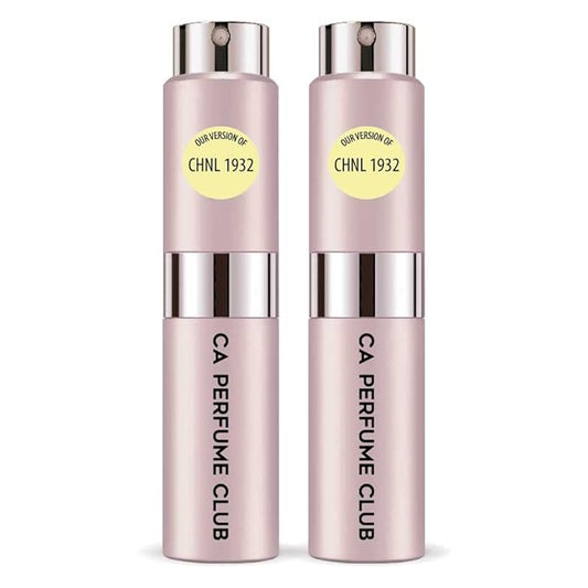 CA Perfume Impression of Chill 1932 for Women Floral Woody Musk Scent Long Lasting Perfumes for Women Eau De Parfum Travel Size Refillable Atomizer Spray 0.27 Fl Oz 8ml (Pack of 2)