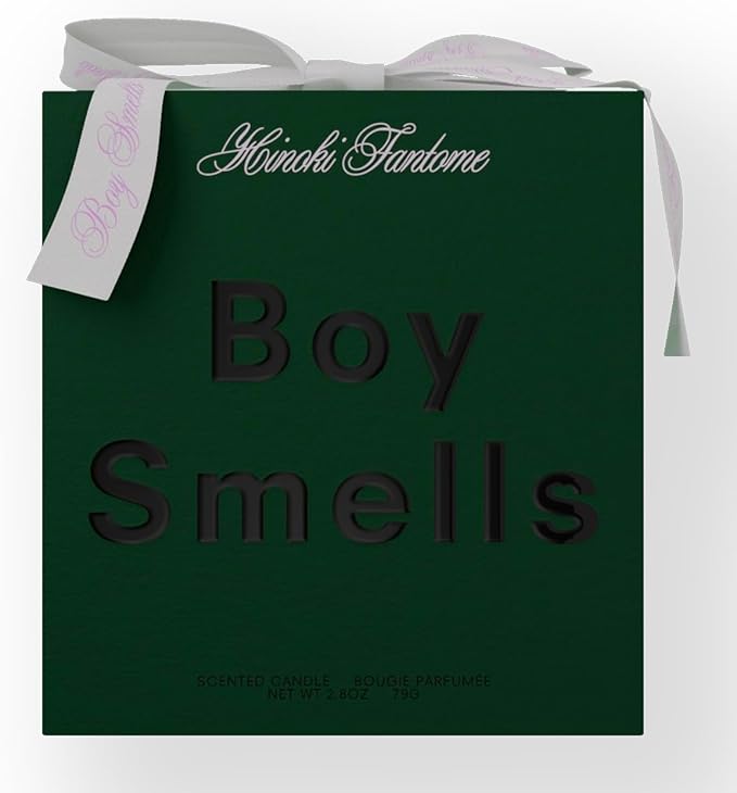 Boy Smells Festive Checker HINOKI FANTÔME Large Candle – Holiday Candle with Cardamom, Cedarwood & Smoked Amber – Luxury Winter Scent – 27oz