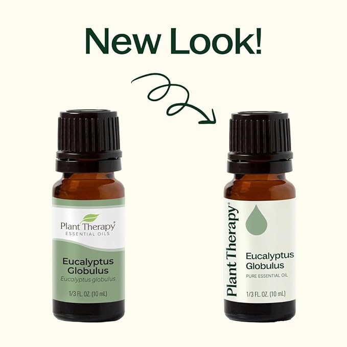Plant Therapy Eucalyptus Globulus Essential Oil 10 mL (1/3 oz) for Diffuser, Skin, Hair, Aromatherapy DIYs, and Clear Breathing, 100% Pure, Undiluted, Therapeutic Grade