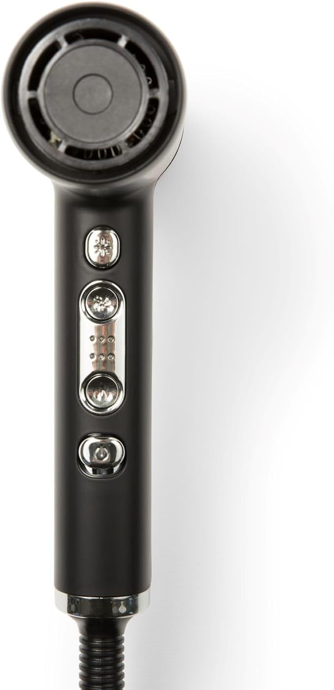 Jerdon Hair Dryer with High Speed Low Noise Brushless Motor for Fast Drying and Includes Acessories - JHD100KB