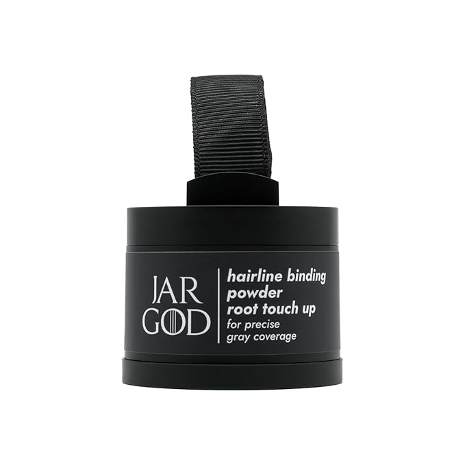 Hairline Powder Root Touch-Up, 0.14 Ounce (Pack of 2), Black - Instant Gray Coverage Temporary Hair Color for Roots and Highlights for Women & Men