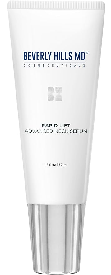 Beverly Hills MD Rapid-Lift Advanced Neck Serum- Reduce Wrinkles & Tone Skin- Anti-Aging Formula for Lifting and Smoothing Sagging Skin on Neck, Chin, & Chest w/Polyphenols (Old Formula)