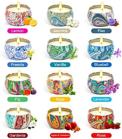 Candles Gifts for Women, 12 Scented Candles Gift Set