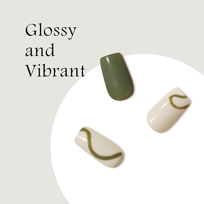 MAYCHAO 15ML Gel Nail Polish 1Pc Camouflage Green Gel Polish Soak Off UV LED Nail Polish Nail Art Starter Manicure Salon DIY at Home, 0.5 OZ