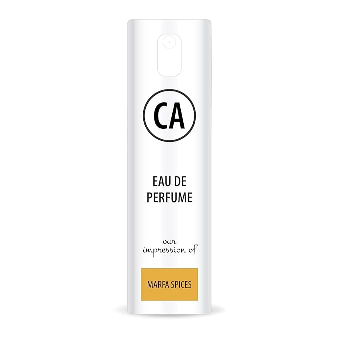 CA Perfume Impression of Marfa Spices Unisex Eau De Parfum Amber Floral Scent Long Lasting Unisex Fragrance Travel Size TSA Ready for Day and Night Wear 0.33 Fl Oz 10ml