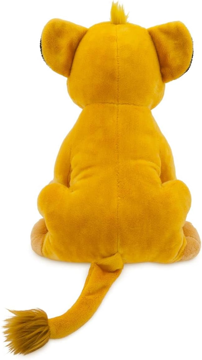 Disney Store Official Simba Medium Soft Toy for Kids, Cuddly Character with Fuzzy Texture and Embroidered Details, Furry Mane and Tail Tuft, Disney Plushy Suitable for All Ages.