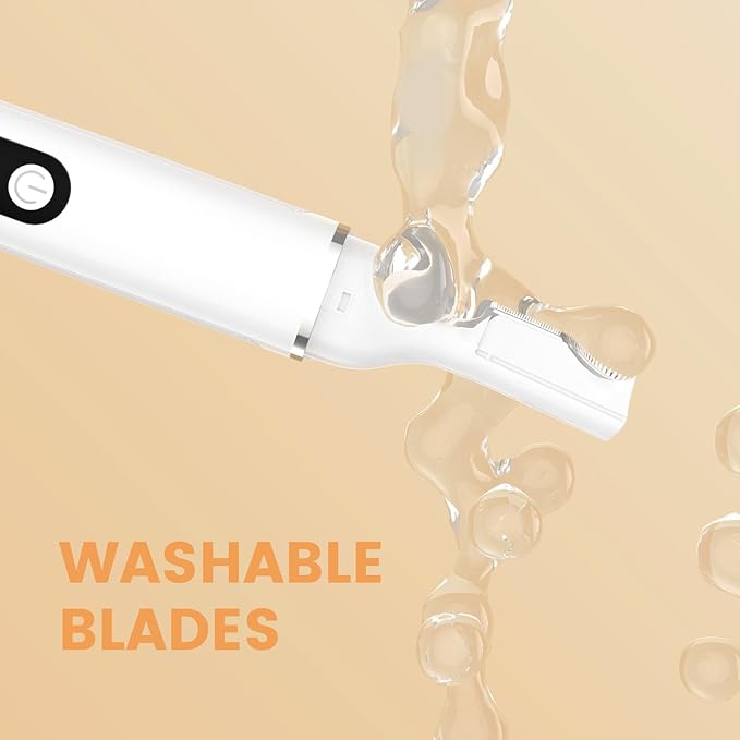 Eyebrow Trimmer Electric Eyebrow Razor with Digital Display LED Light, 2-Speed Eyebrow Shaver Rechargeable Facial Hair Remover Trimmer for Women, Painless Face Hair Removal for Upper Lip Peach Fuzz