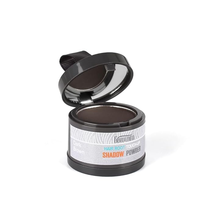 gowwim Root Touch Up, Hair Loss and Receding Hairline Concealer Powder for Hair & Beard, 0.14oz, 4g