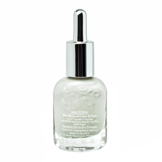 Nailtopia Bio-Sourced, Chip Free Nail Lacquer - All Natural, Strengthening Biotin and Superfood-Infused Polish - Chip Resistant Formula - Quick-Dry, Long Lasting Wear - Namastaybeautiful - 0.41 oz