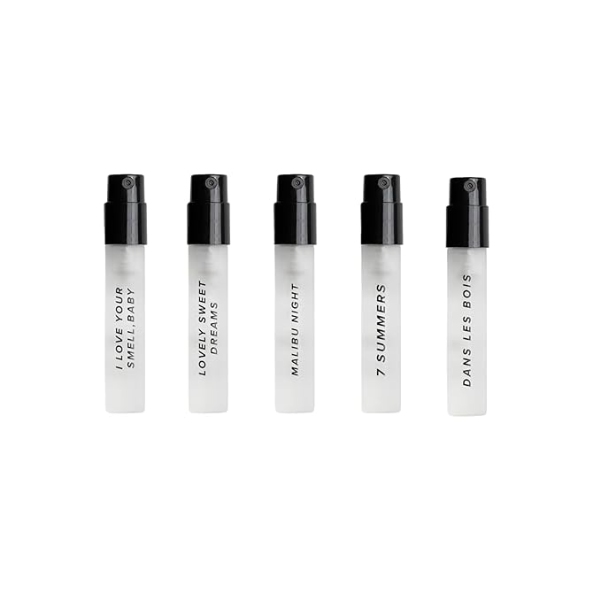 DIME Beauty Perfume Sampler, Hypoallergenic, Clean Perfumes, Eau de Toilette For Women (Set of 5, 2 ml)