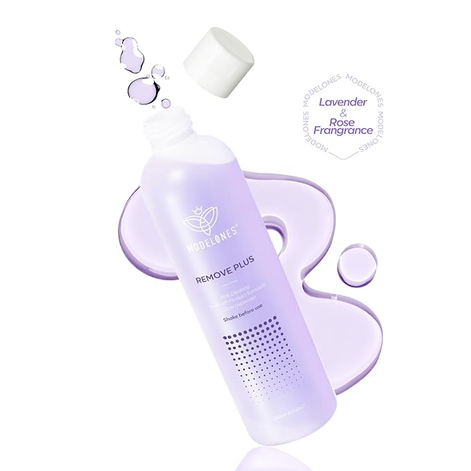 Modelones Nail Polish Remover, Acetone Nail Polish Remover and Glitter Sparkle Reflective Gel Rose Soak Off 8 Fl Oz for Nail Art Design LED Manicure Salon DIY at Home 1 PCS, Rose
