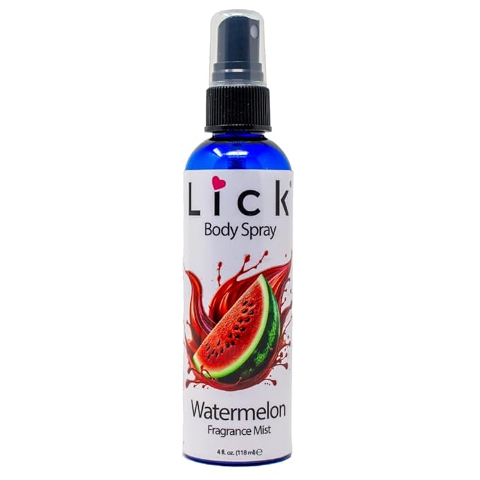 LICK Watermelon Scented Body Spray – Refreshing Summer Fruity Mist – 4 fl oz (117mL)