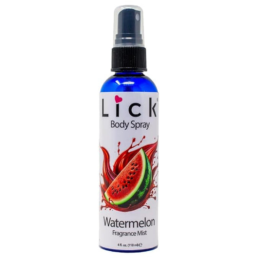 LICK Watermelon Scented Body Spray – Refreshing Summer Fruity Mist – 4 fl oz (117mL)