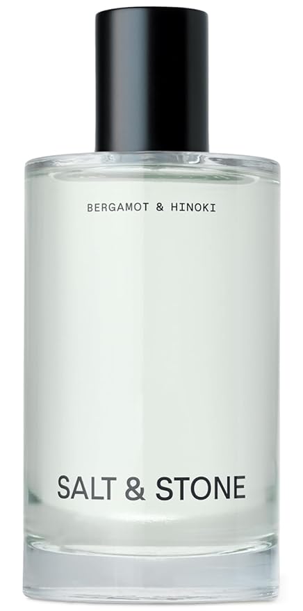Salt & Stone Body Mist, Bergamot & Hinoki Scent, Skincare Infused Hair & Body Spray for Women and Men, Hydrating Fragrance with Glycerin and Red Algae, Vegan, Cruelty Free, 3.4 fl oz