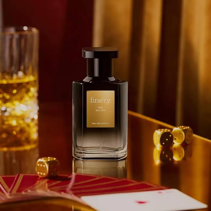 Finery TWO BILLION Men's Eau De Parfum | Men's Eau De Cologne, 2 fl oz | With Makeup Remover Pads Gift