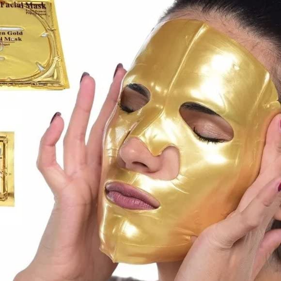 24K Collagen Facial Mask (15 PCS) Anti Wrinkle, Firm Skin & Hydrating Skin Anti Aging, Puffiness, Mask for Revitalizing