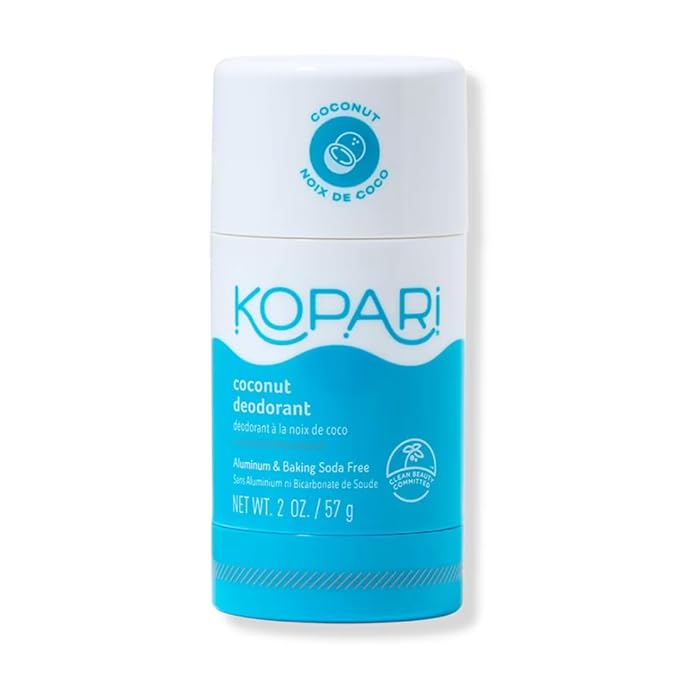 Kopari Aluminum Free Coconut Deodorant, Non Toxic & Clean Plant-Based, No Aluminum, Parabens or Baking Soda, Long Lasting Protection, Original 2 oz